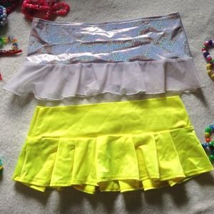🌟SOLD🌟 holographic rave skirt still available ✨