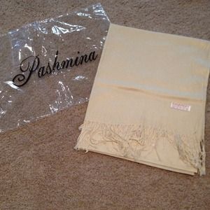 Pashmina Scarf - Pale Yellow - NWOT