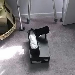 Open toed black suede via spiga shoes with black b