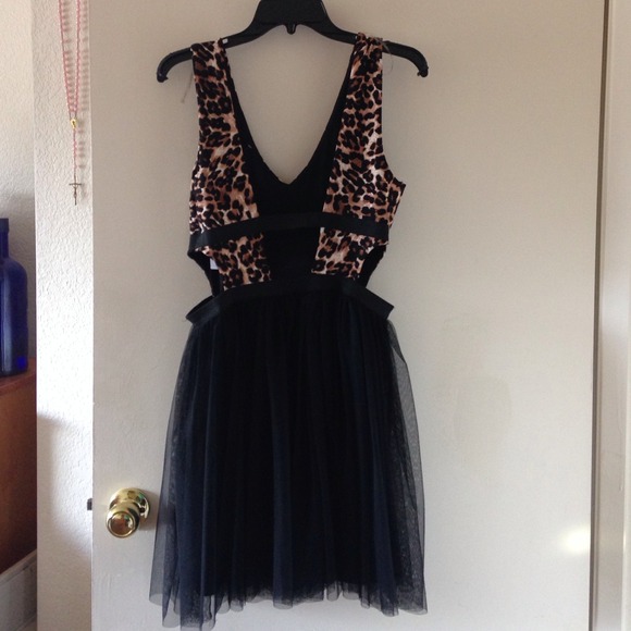 love culture  Dresses & Skirts - Cheetah and tule skirt dress