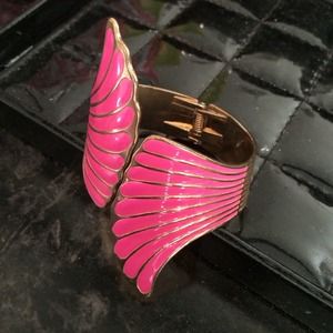 Pink & Gold Wings✨ Lacquer Bracelet