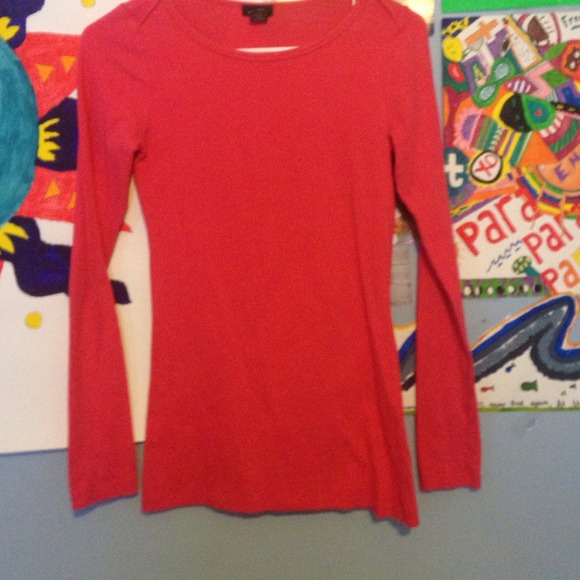 Hot pink long sleeve shirt