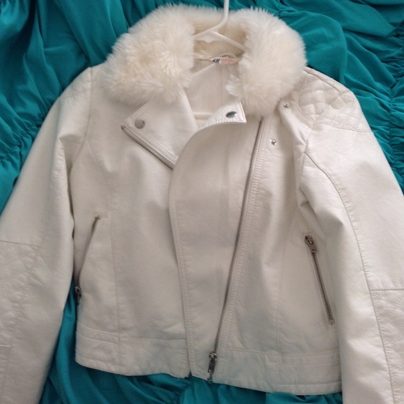 White leather jacket