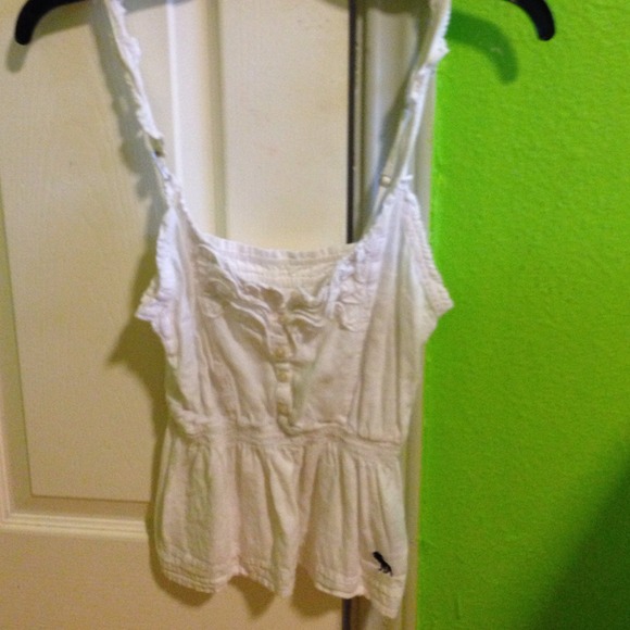 White Abercrombie shirt