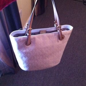 Michael Kors Monogram Mirror Metallic Tote Michael Kors Monogram Mirror Metallic Tote
