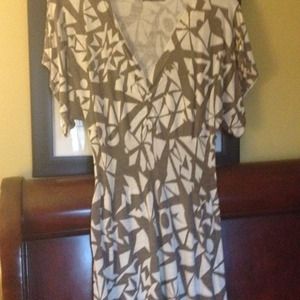 Spandex grey and beige top