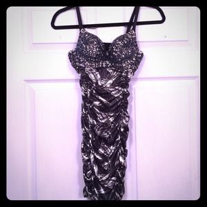 Sequin Scrunch Dress