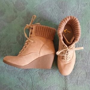REPORT Wedge Bootie Shoes