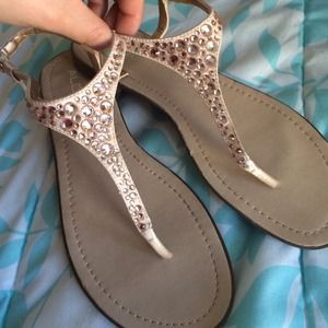 Aldo sandals with crystals...perfect for beach!