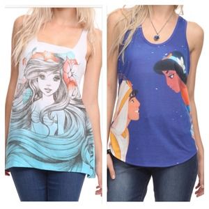 2 Disney Racer Back Tees.