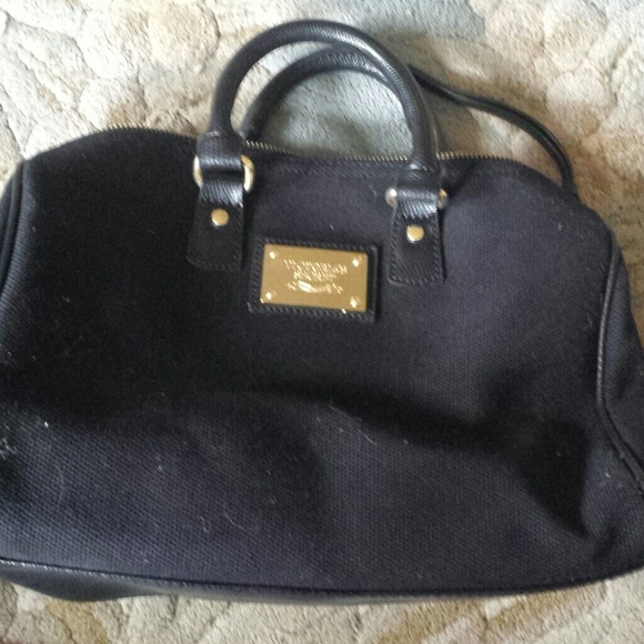Black fabric purse