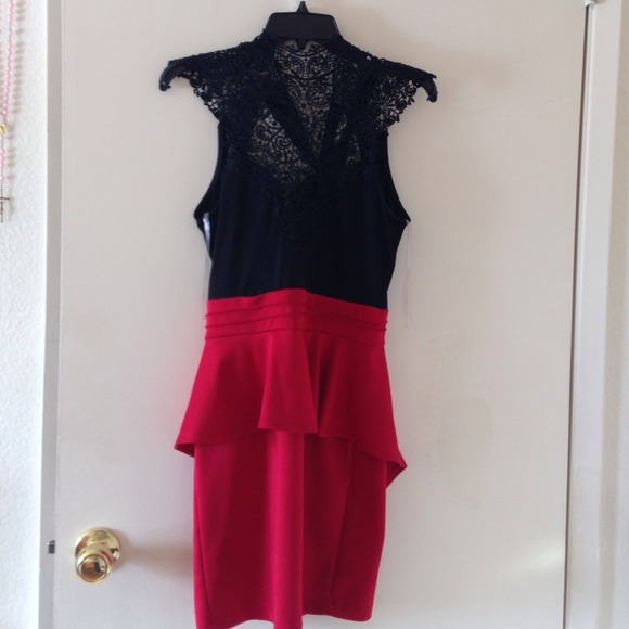 Black and red dress