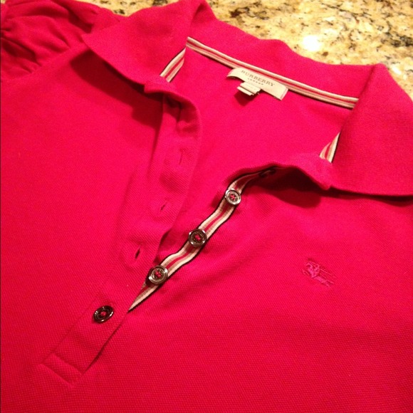 Burberry London Woman's Pink Polo - Picture 2 of 4