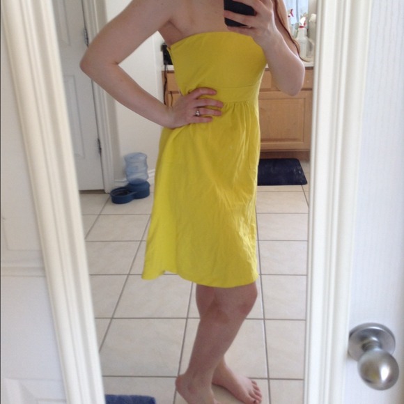 J. Crew yellow dress