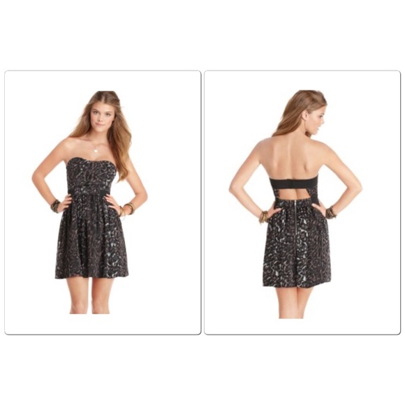 American Rag Leopard Bustier Dress