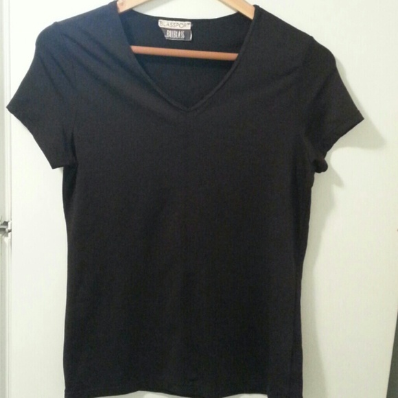 Plain black blouse