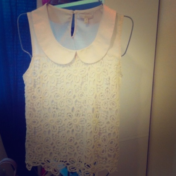 *Sold in bundle* Peter Pan collared tank