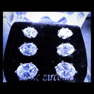 Marquise cubic zirconia earring