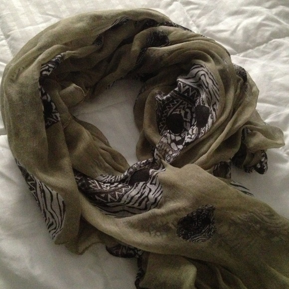 Army Green Skull scarf