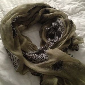 Army Green Skull scarf