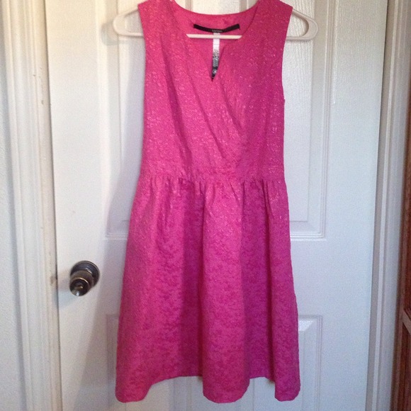 Kensie pink a-line dress