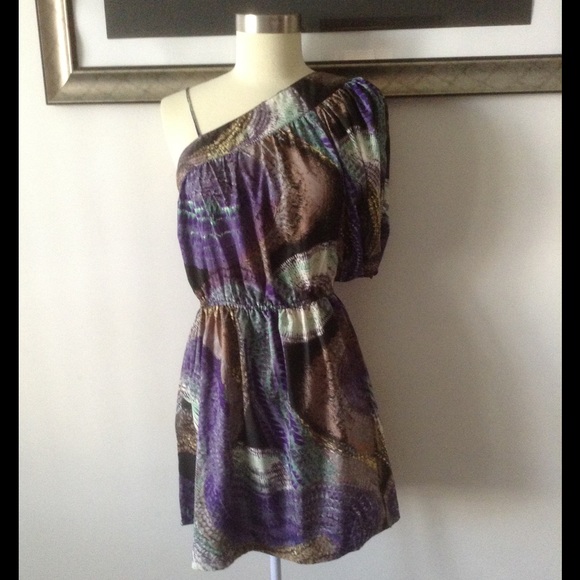 Asymmetric Printed Dress