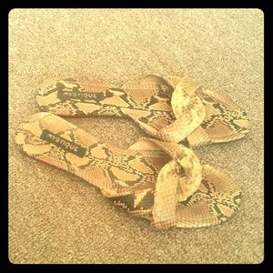 Mystique Snake Print Sandals
