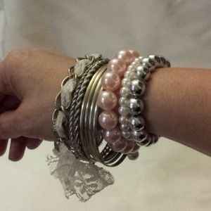 Lace mix bracelets