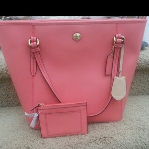 *SOLD* Pink coach purse and matching wallet