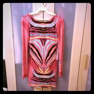 Mara Hoffman mini dress PLUS red Marc Jacobs flats