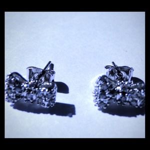 Awesome bowtie cz earrings