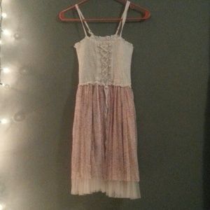 Flowy corset top summer dress