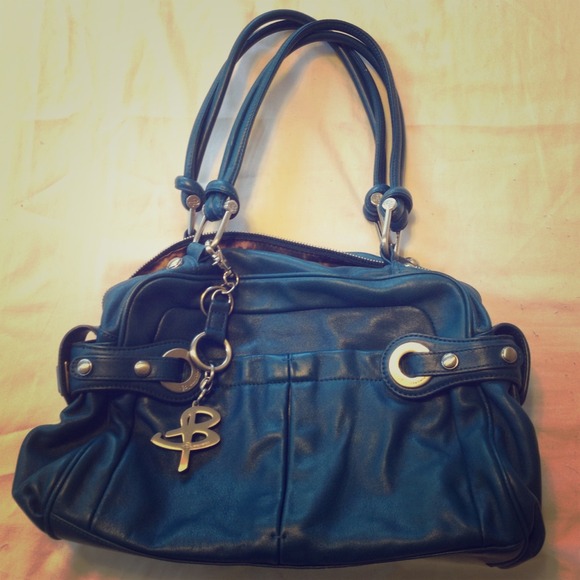 ⚡SALE⚡️BM - blue/turquoise leather handbag - Picture 1 of 3