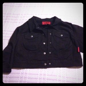 Black cropped Tripp jacket.