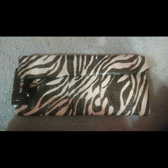 Brand New- Animal print clutch
