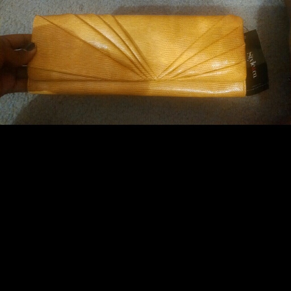 Brand New- Mustard colored clutch