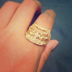 FREE with purchase! Gold ring.