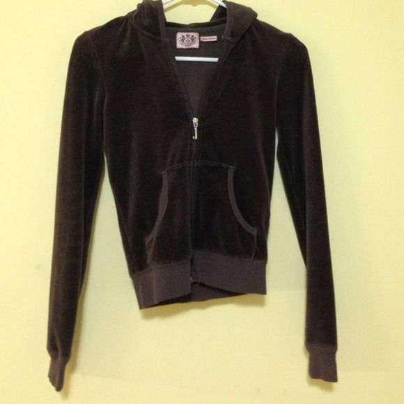 Authentic brown Juicy Couture zip