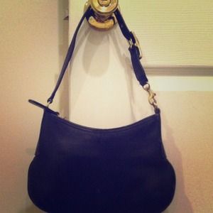 Small Coach black leather purse