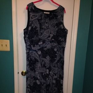 Coldwater creek paisley feminine flowing dress