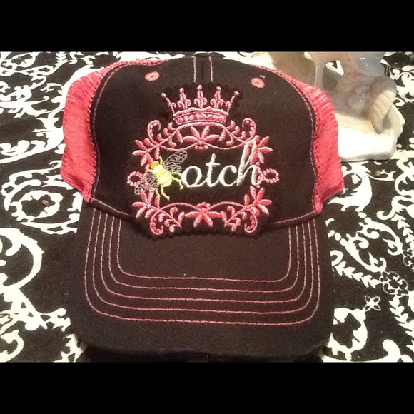 Bee otch women's trucker hat
