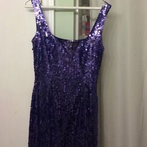 Purple Sequin Dress