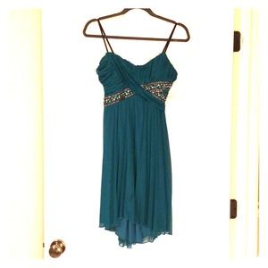 Teal twist dress!