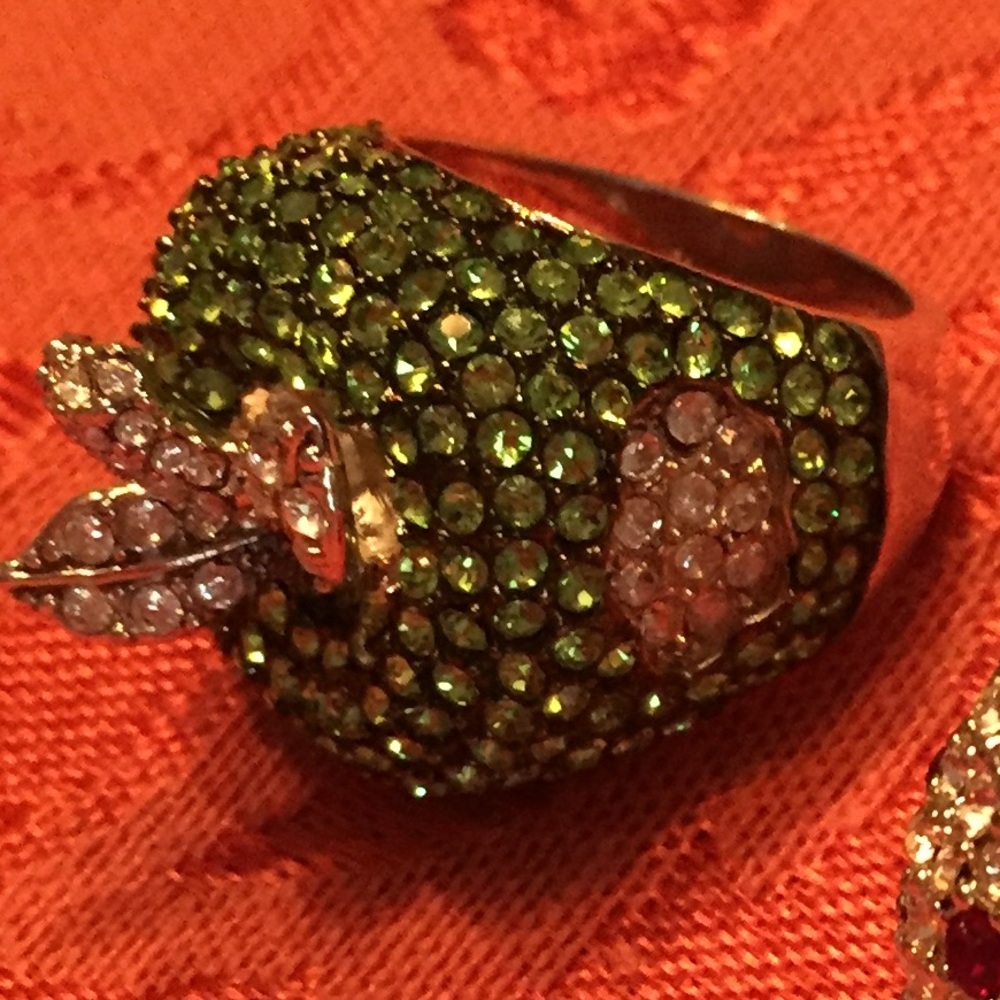 Park Lane green apple ring