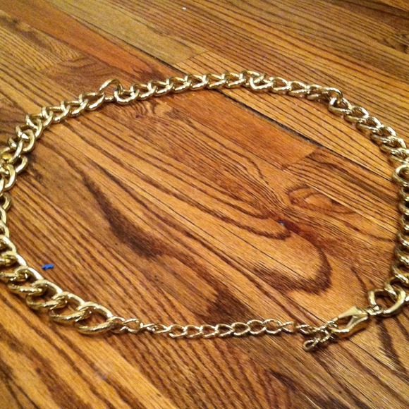 Gold chain belt