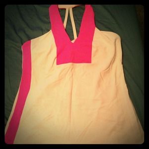 Never worn pink lululemon top size 10.