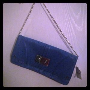 Milly Ostrich Embossed Handbag