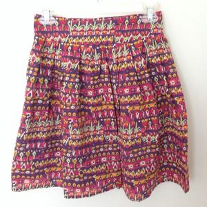 Anthropologie printed skirt, size XS