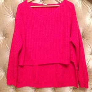 Nasty Gal Pink Cambridge Sweater