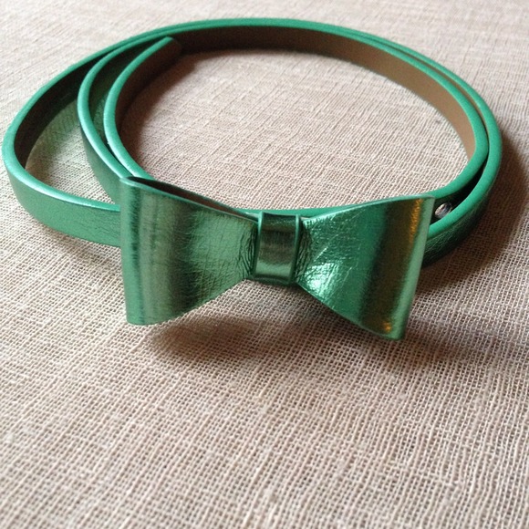 Target Accessories - {Green Metallic Belt}